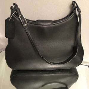 Vintage Coach Legacy Small Black Shoulder Bag